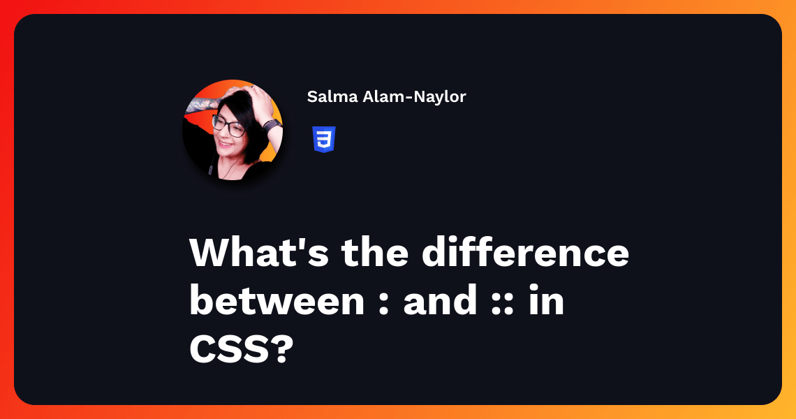 The difference between and in css